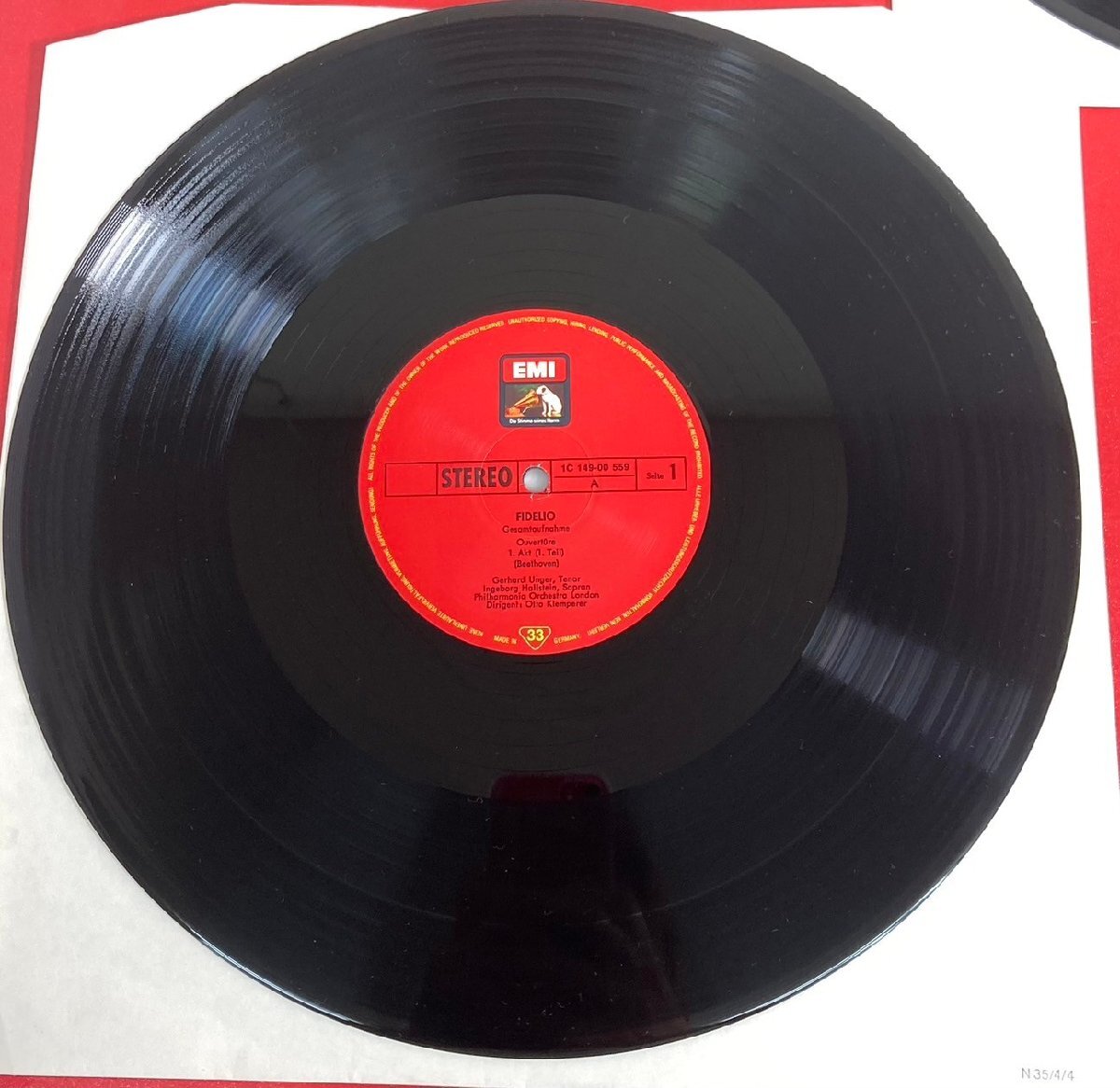 【レコードコレクター放出品】 LP　クレンペラー　ベートーヴェン　歌劇　フィデリオ　3枚組　独EMI_画像4