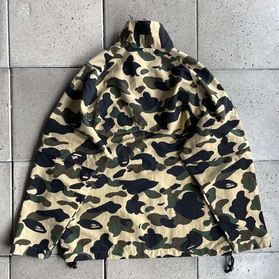 初期 90s NIGO【A BATHING APE アベイシング エイプ】1stカモフラージュ サル迷彩 2way ナイロン ジャケット M BAPE_画像2