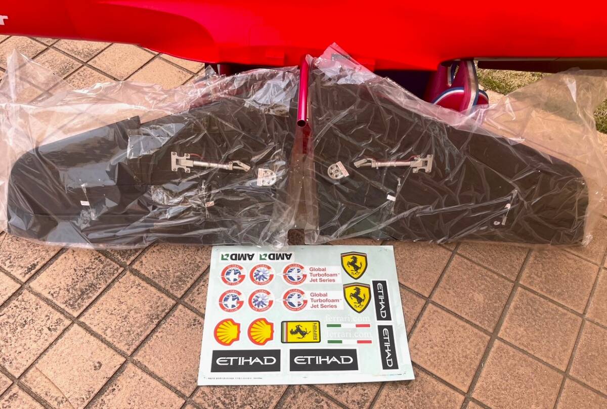 HSD Super Viper Ferrari Jet 105ｍｍ EDF (12S) ブレーキ＋ジャイロ フェラーリ 新品！の画像4