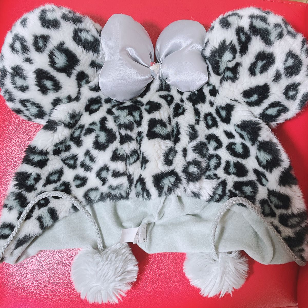 ディズニー ミニー ヒョウ柄ファンキャップ - ディズニーランド ディズニー ミニー ヒョウ柄ファンキャップ - ディズニーランド