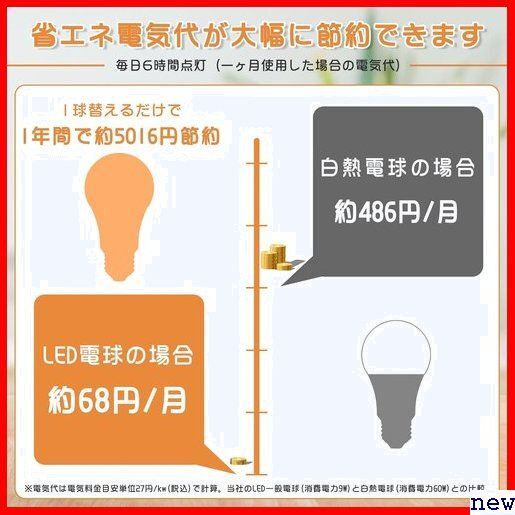 Tengyuan 6個入り 調光不可 断熱材施工器具対応 密閉形器具対応 10 14W E26口金 LED電球 52