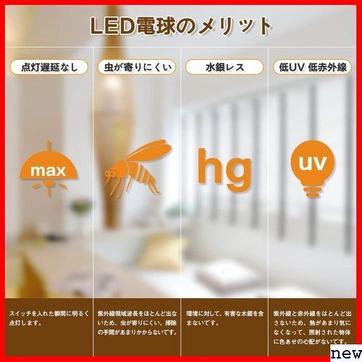 Tengyuan 6個入り 調光不可 断熱材施工器具対応 密閉形器具対応 10 14W E26口金 LED電球 52