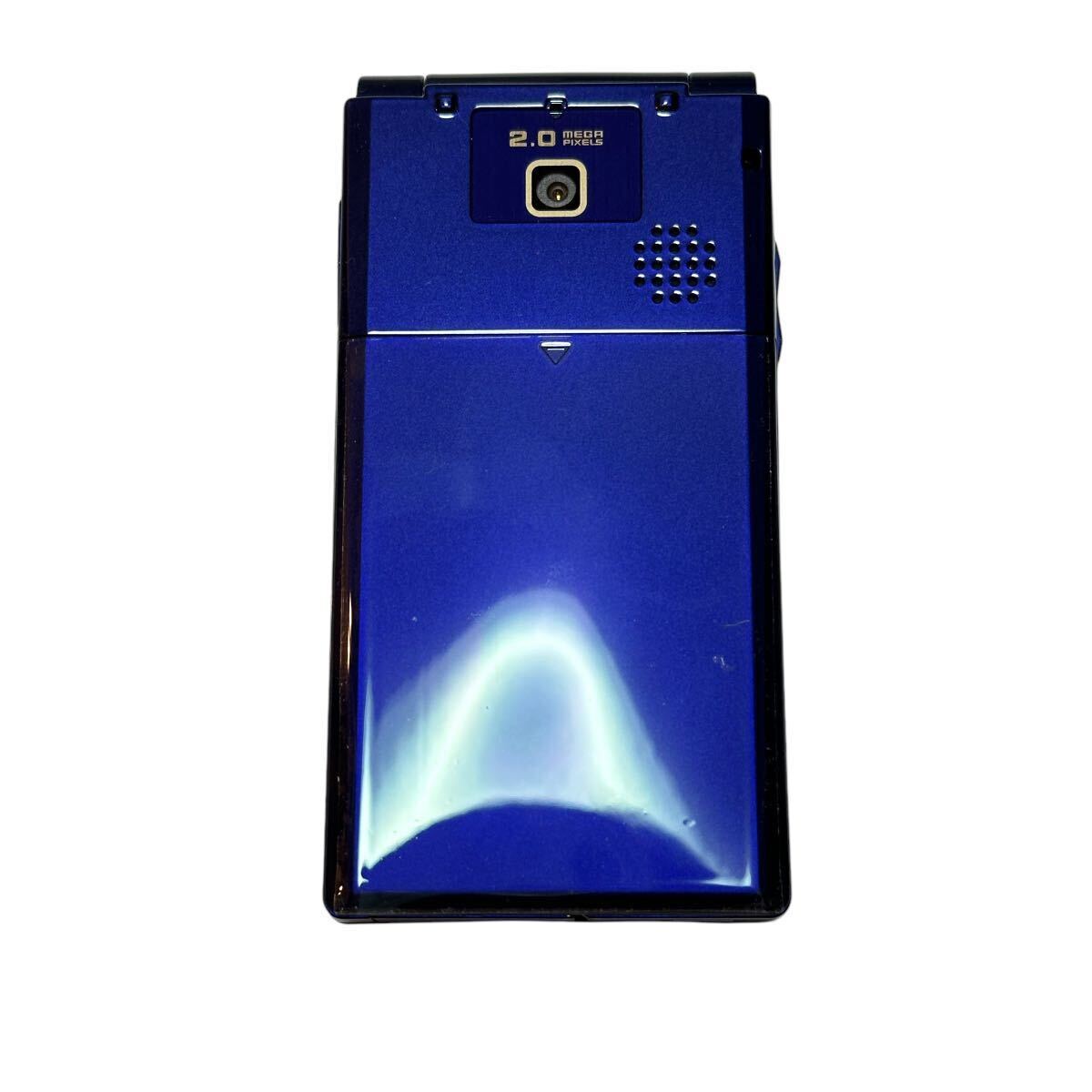未使用 SoftBank 740SC ブルー ガラケー 携帯電話 折りたたみ携帯 3G プリペイドの画像3