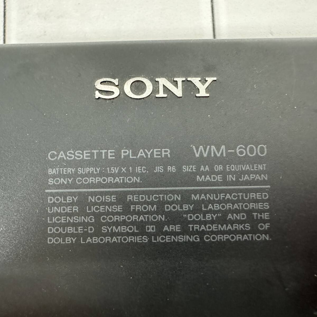 D012-M15-5897 SONY ソニー WALKMAN ウォークマン WM-600 オーディオ機器の画像7