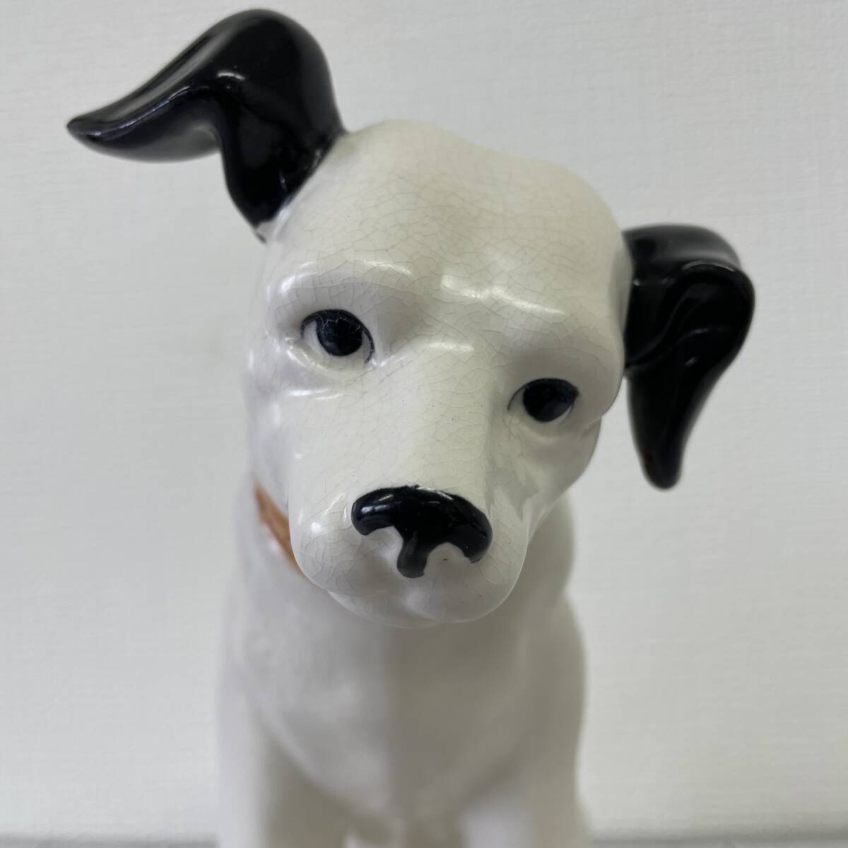 E003-M25-89 Victor ビクター ビクター犬 犬 ニッパー君 高さ 約24cm 陶器 置物 飾り物 アンティーク レトロ コレクションの画像5