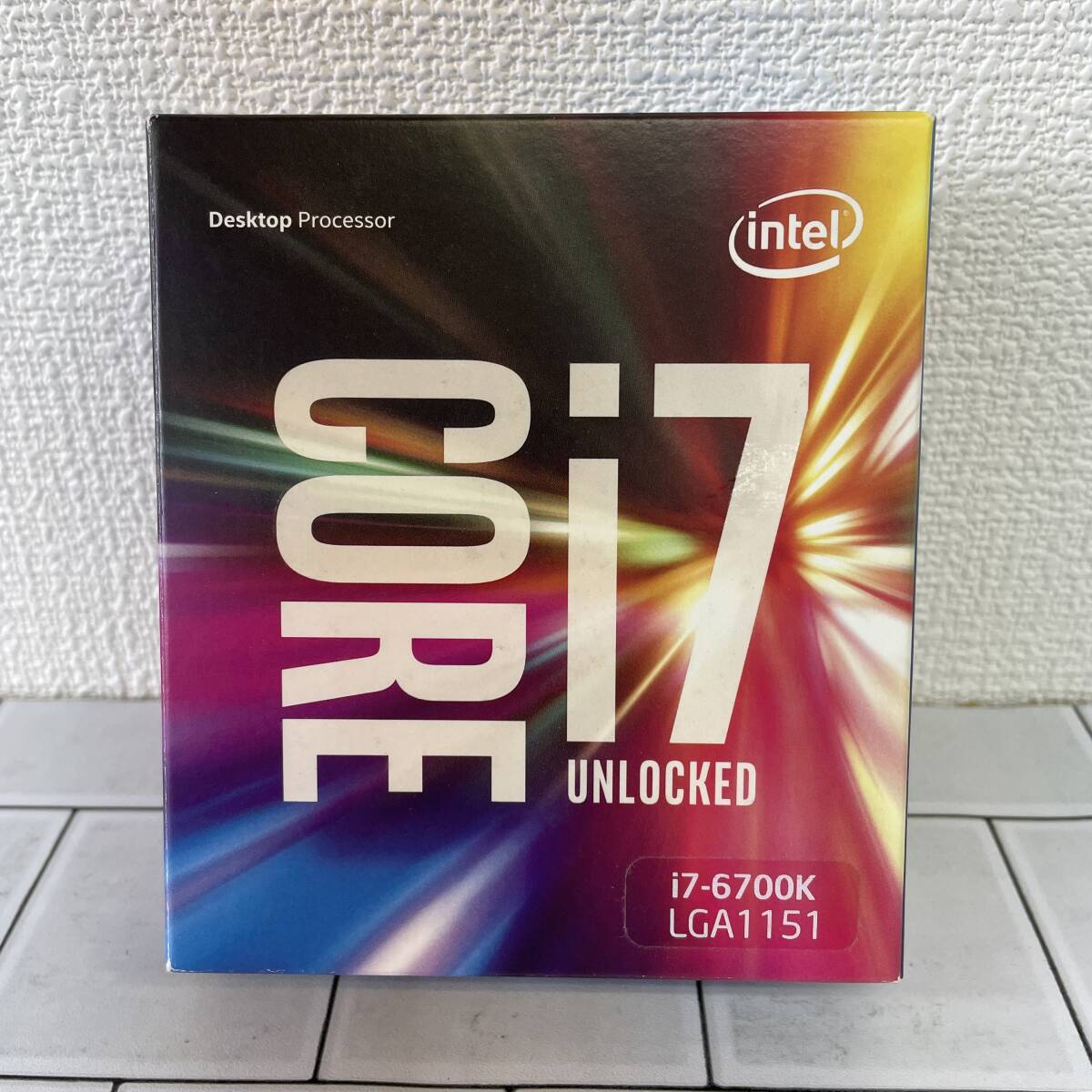 E012-M24-19 intel インテル CORE i7 i7-6700K Desktop Processor プロセッサー CPU 箱付き_画像2