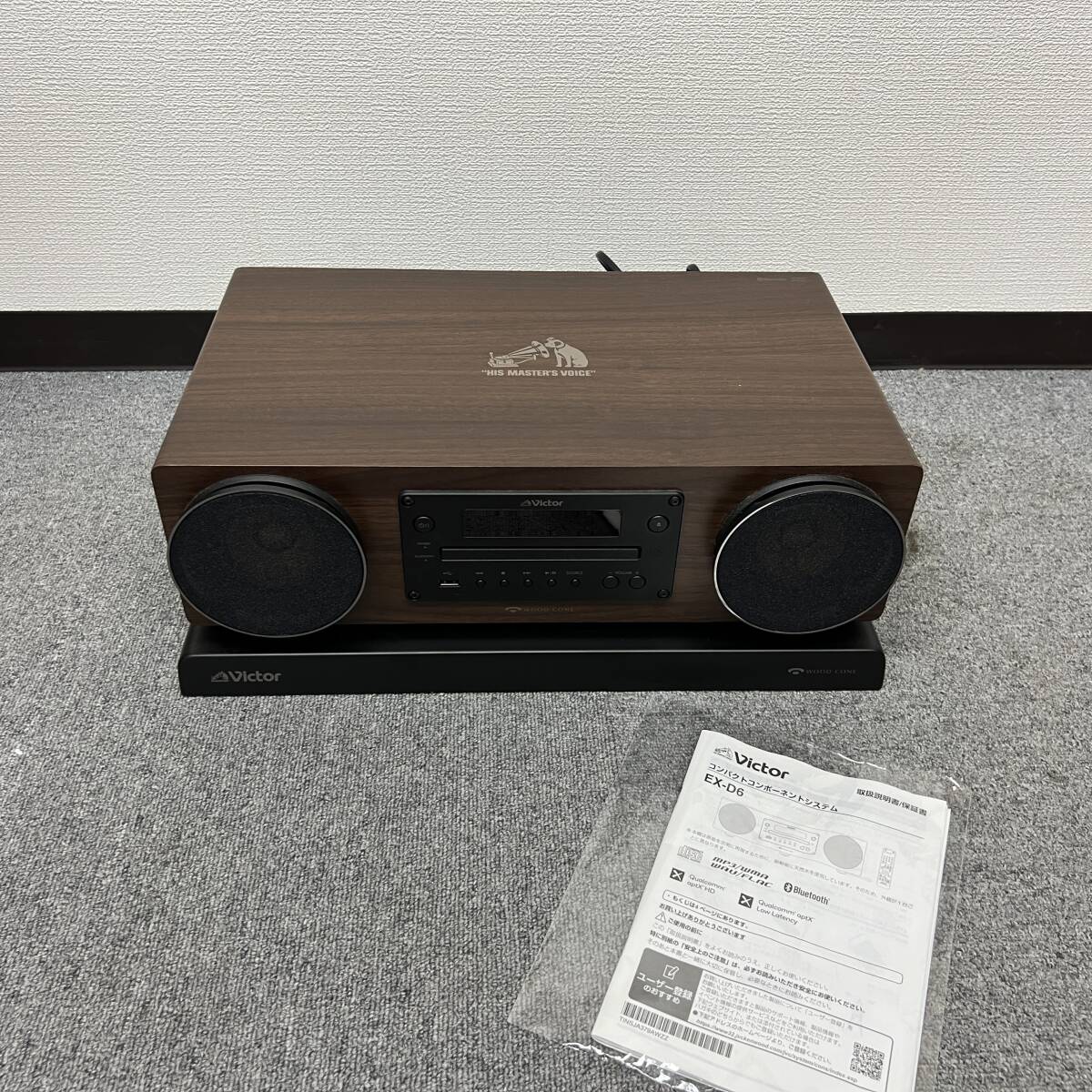 B015-M26-94 VICTOR ビクター EX-D6 コンパクトコンポーネントシステム ミニコンポ Bluetooth対応 動作確認済み