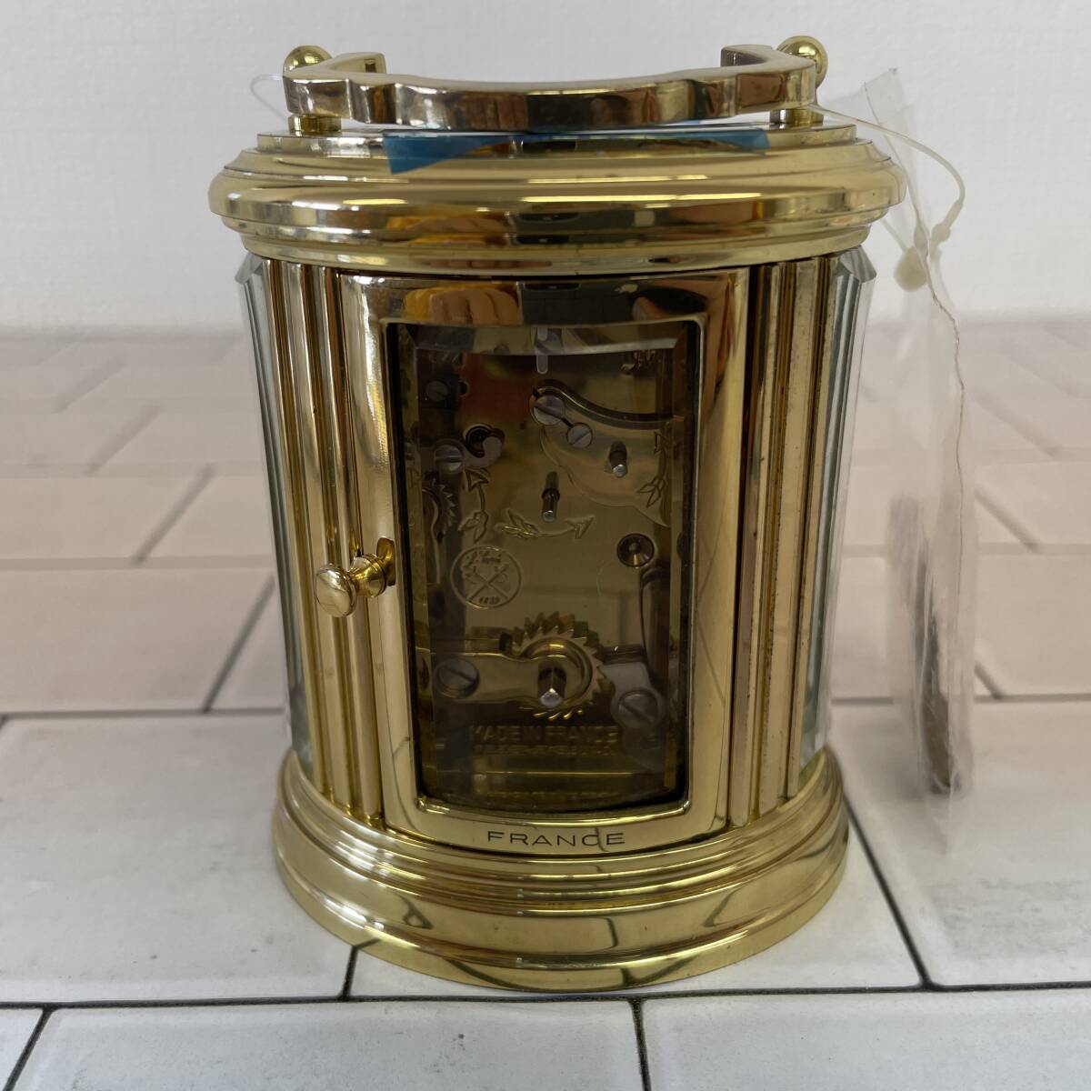 F003-M15-5974 ◎ L'Epee レペ Fondee en 1839 フォンデ 置時計 ゼンマイ式 付属品付き アンティーク 稼動の画像2