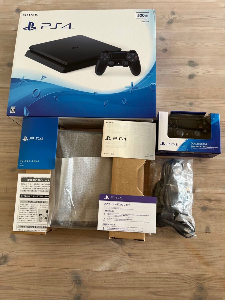 PS4 本体 CUH-2000A B01 500GB Jet Black  SONY  初期化