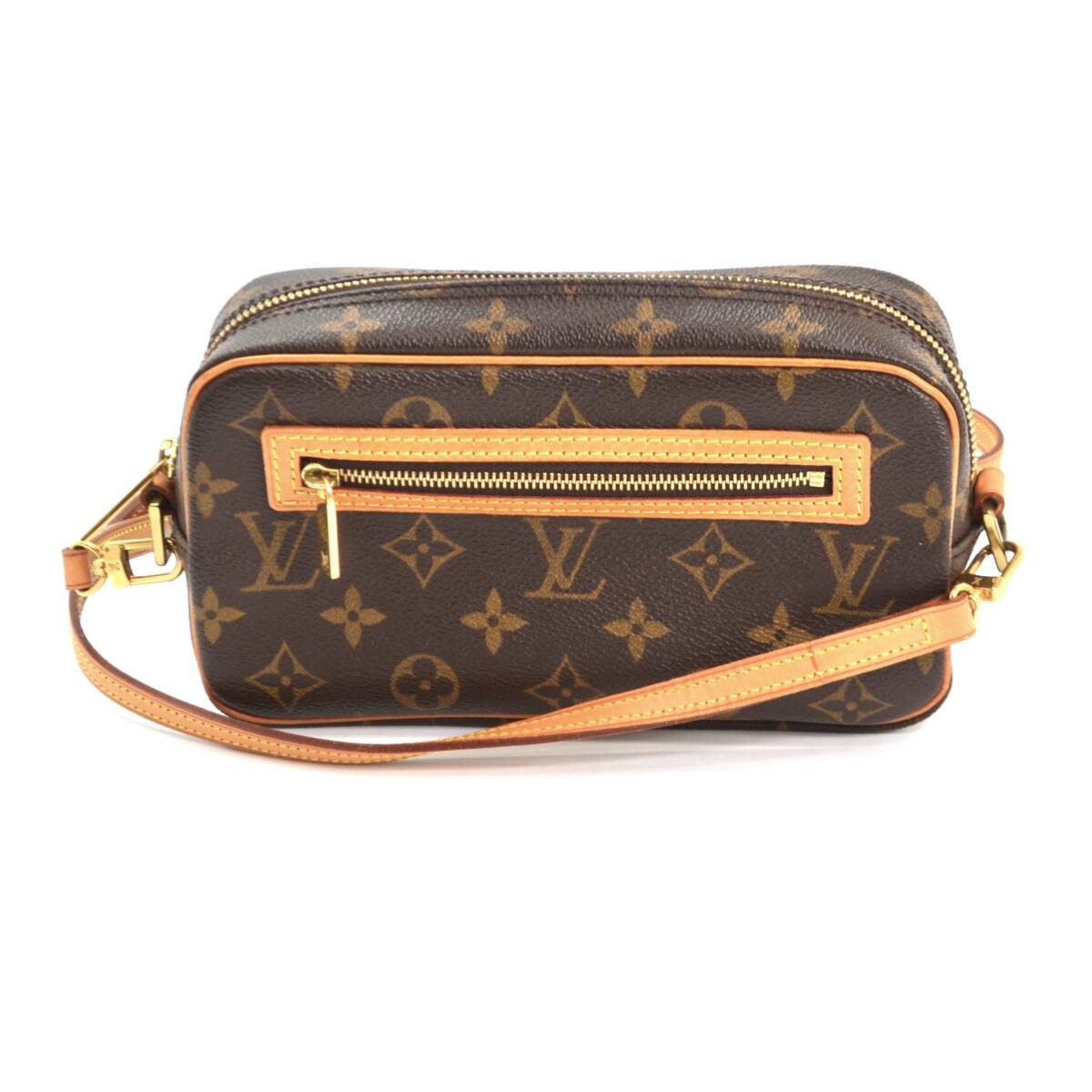 H.p 1円スタート LOUISVUITTON ルイヴィトン モノグラム ショルダー バッグ ポシェット シテ レディースの画像1