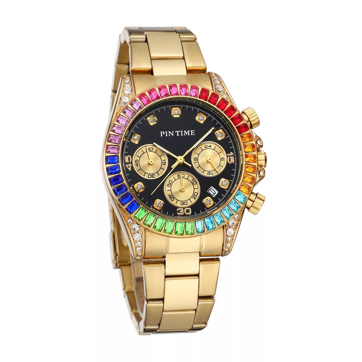 日本未発売 アメリカ価格20 000円】PINTIME デイトナオマージュ