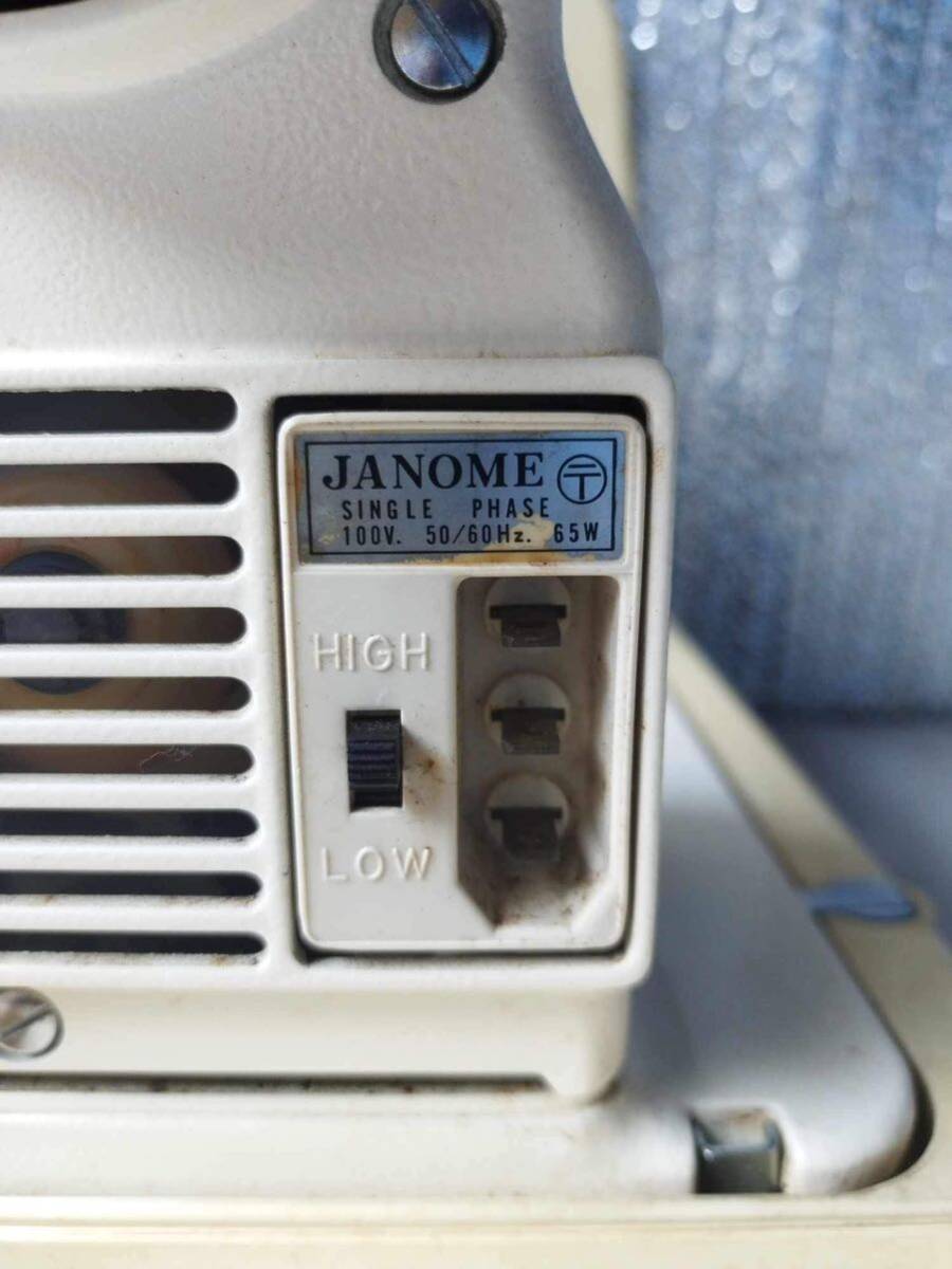 JANOME ジャノメ ミシン MODEL 802 手芸 ジャノメミシン 裁縫 ジャンク品 _画像6