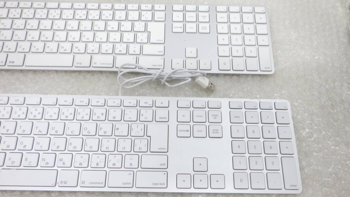 複数在庫 訳あり Apple 純正 USBキーボード A1243 日本語 テンキー付き  2台セット 中古動作品 の画像5