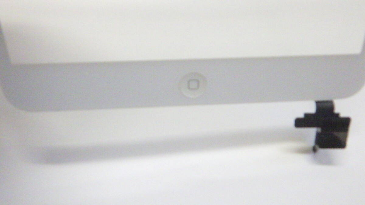 Apple iPad　1/2 通用 A1490 フロントガラス　タッチパネル ホームボタン付 ホワイト 中古動作品 