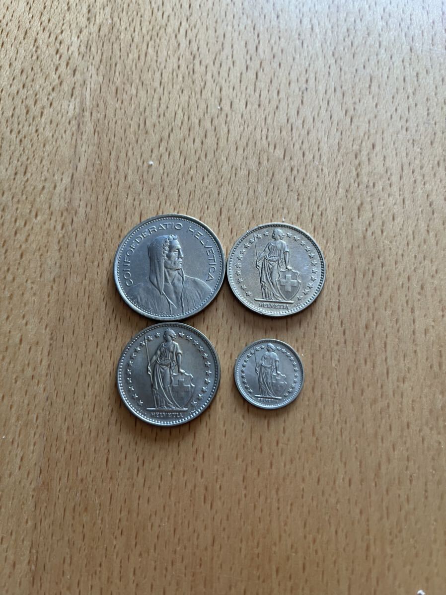 スイス フラン硬貨 9.5フラン分 4枚_画像2