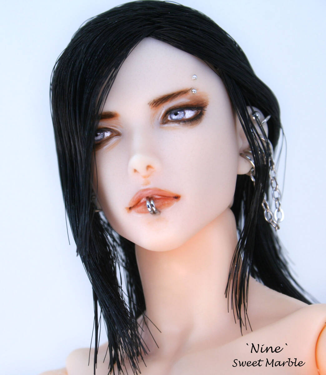 *Sweet Marble*「Nine:Black」1/6カスタムヘッド*六分の一男子図鑑*難ありB品_画像9