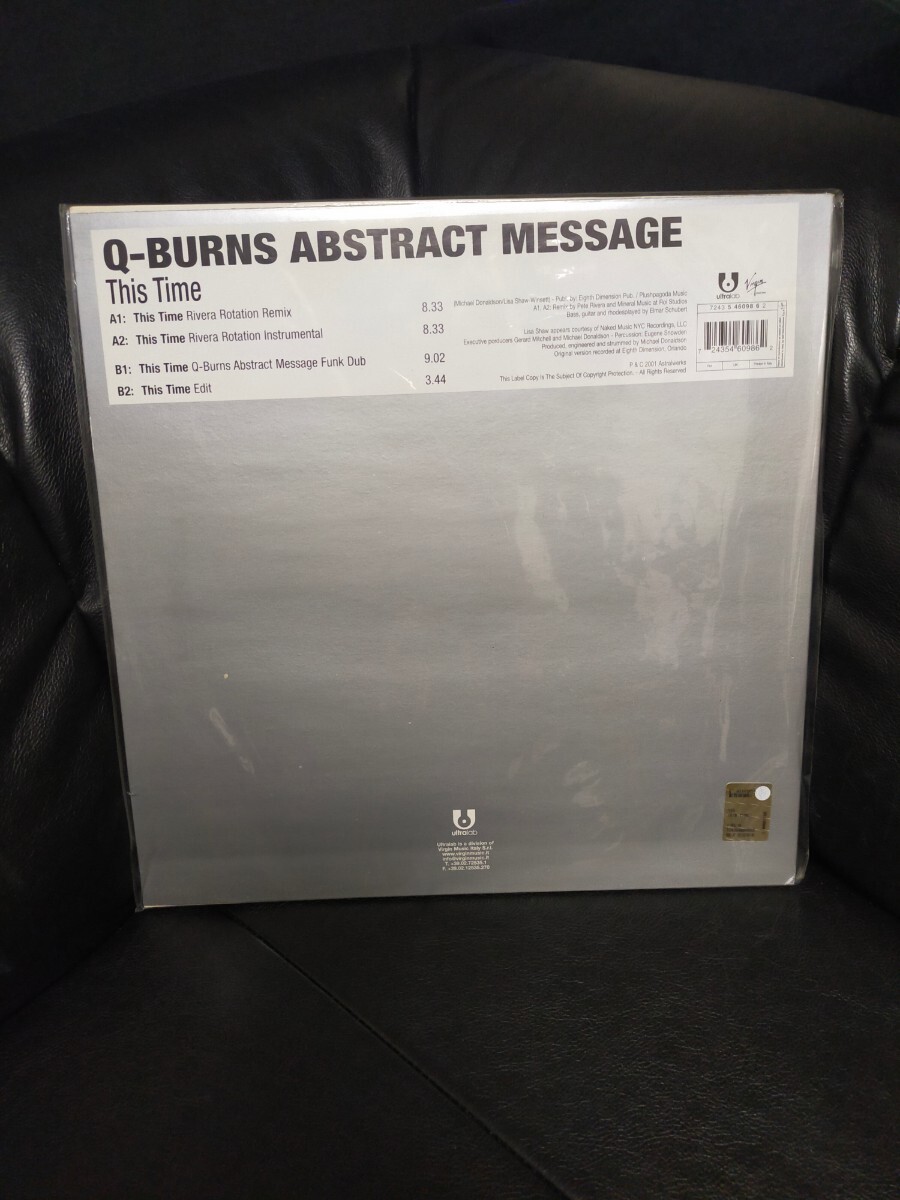 Q-BURNS ABSTRACT MESSAGE - THIS TIME【12inch】2001' Us Original/新品_画像1