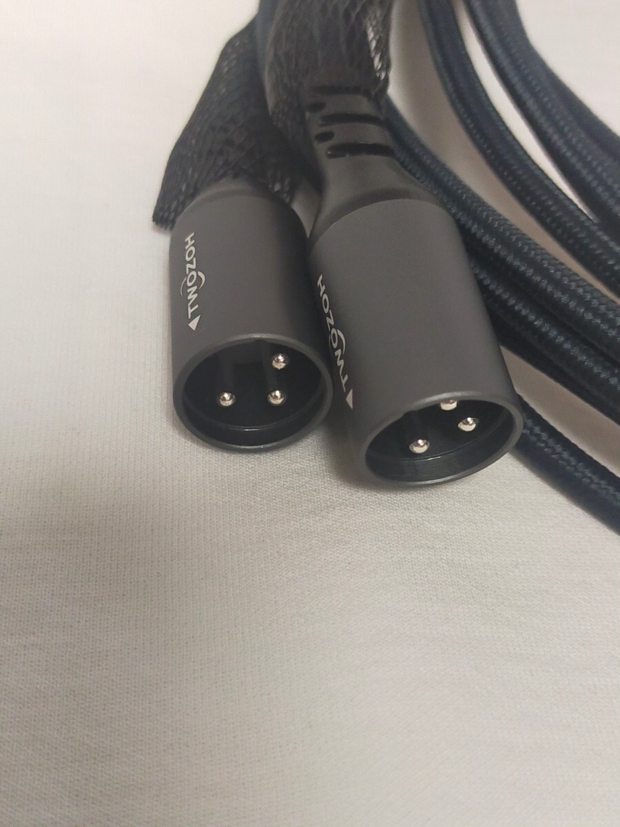 TWOZOH XLR オーディオケーブル 2M （2本入り）編組バランス3ピン / 新品_画像2