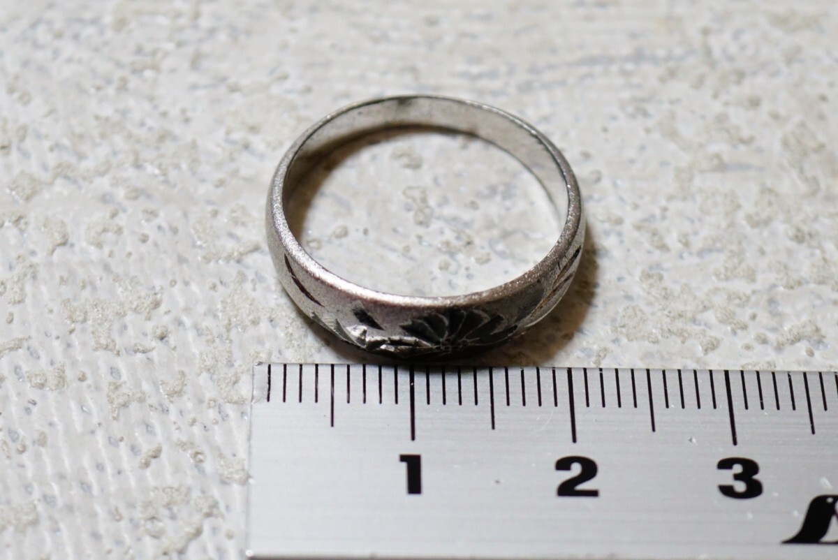 580 純銀刻印 シルバー リング 指輪 ヴィンテージ アクセサリー SILVER 1000刻印 アンティーク シルバージュエリー 装飾品_画像5