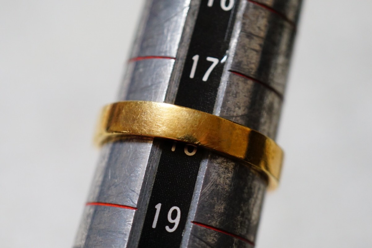 930 リンデンスターサファイア ゴールドカラー リング 指輪 ヴィンテージ アクセサリー アンティーク 色石 宝石 カラーストーン 装飾品の画像3
