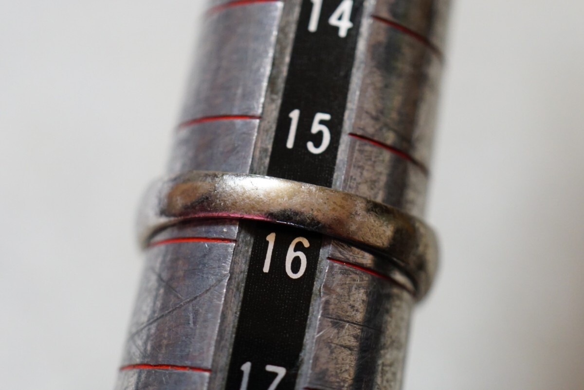 1254 純銀刻印 シルバー リング 指輪 ヴィンテージ アクセサリー SILVER 1000刻印 アンティーク シルバージュエリー 装飾品の画像3