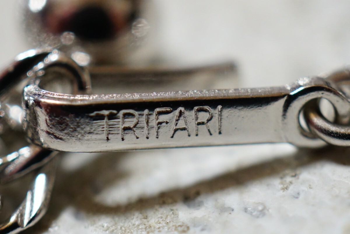 1440 TRIFARI/トリファリ ネックレス 海外 ブランド ヴィンテージ アクセサリー アンティーク trifari シルバーカラー ペンダント 装飾品の画像5