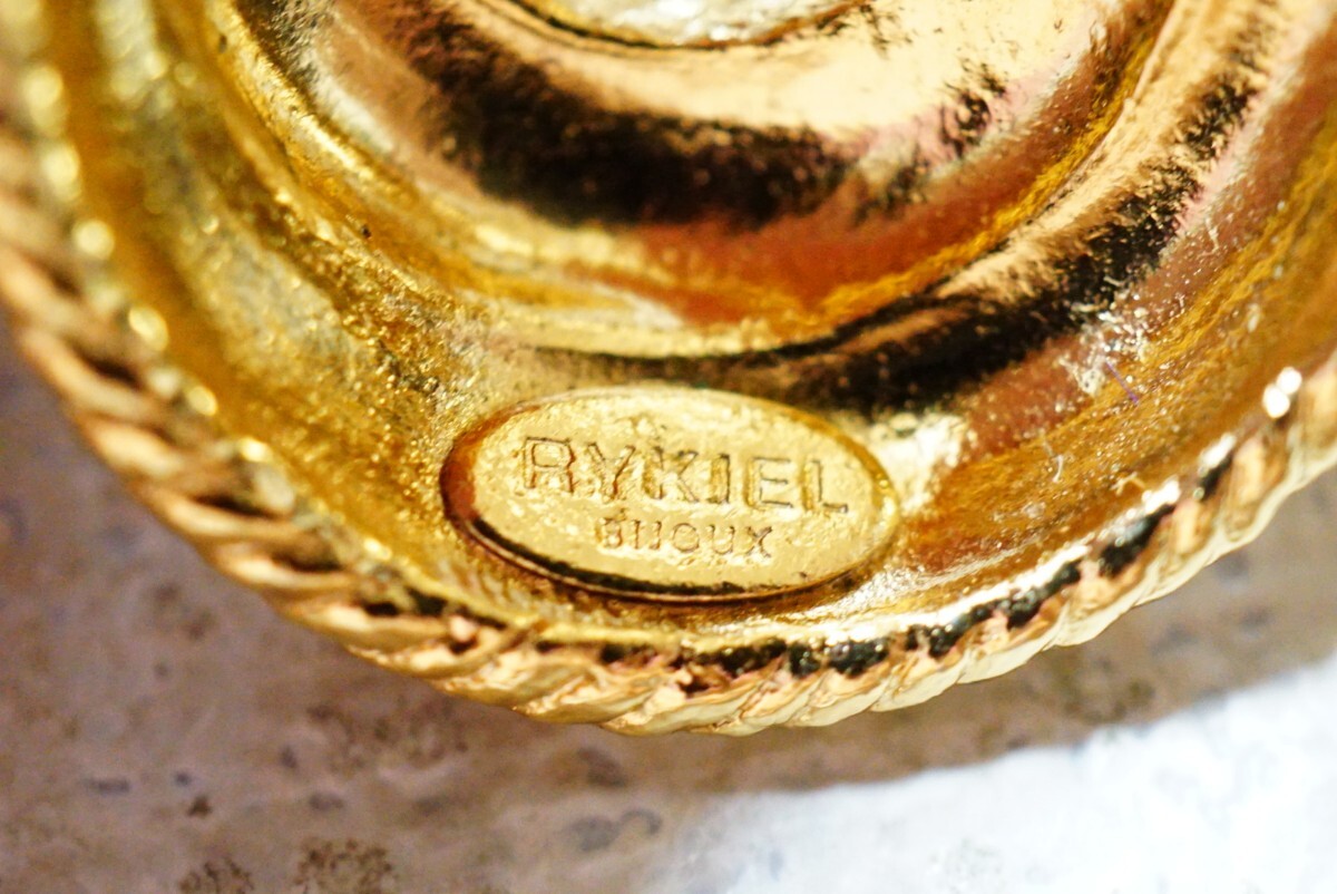 1436 SONIA RYKIEL/ソニアリキエル ペンダント ネックレス ブランド ヴィンテージ アクセサリー アンティーク ゴールドカラー 装飾品の画像3