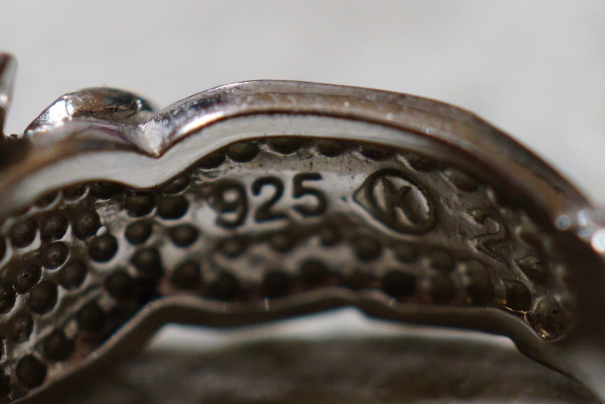 1386 海外製 シルバー リング 指輪 ヴィンテージ アクセサリー SILVER 925刻印 アンティーク シルバージュエリー 装飾品の画像3