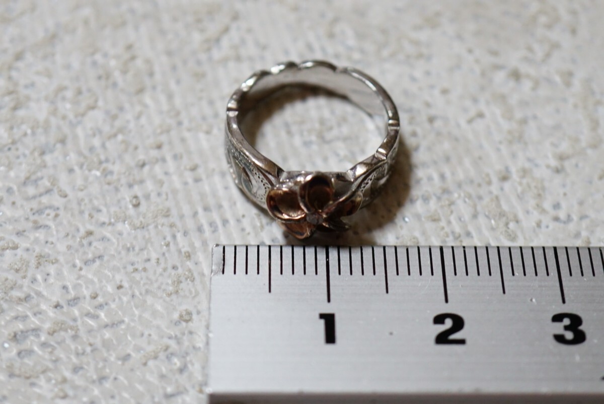 1386 海外製 シルバー リング 指輪 ヴィンテージ アクセサリー SILVER 925刻印 アンティーク シルバージュエリー 装飾品の画像4