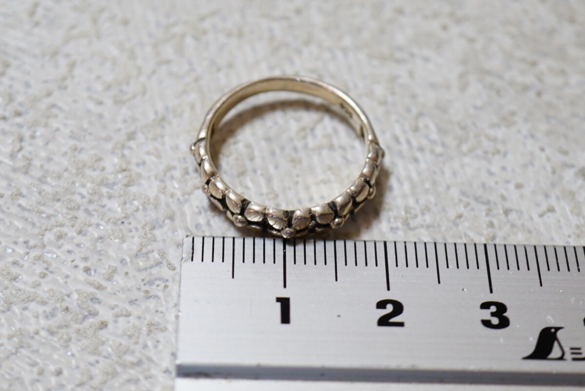 1369 海外製 シルバー リング 指輪 ヴィンテージ アクセサリー SILVER 925刻印 アンティーク シルバージュエリー 装飾品の画像5