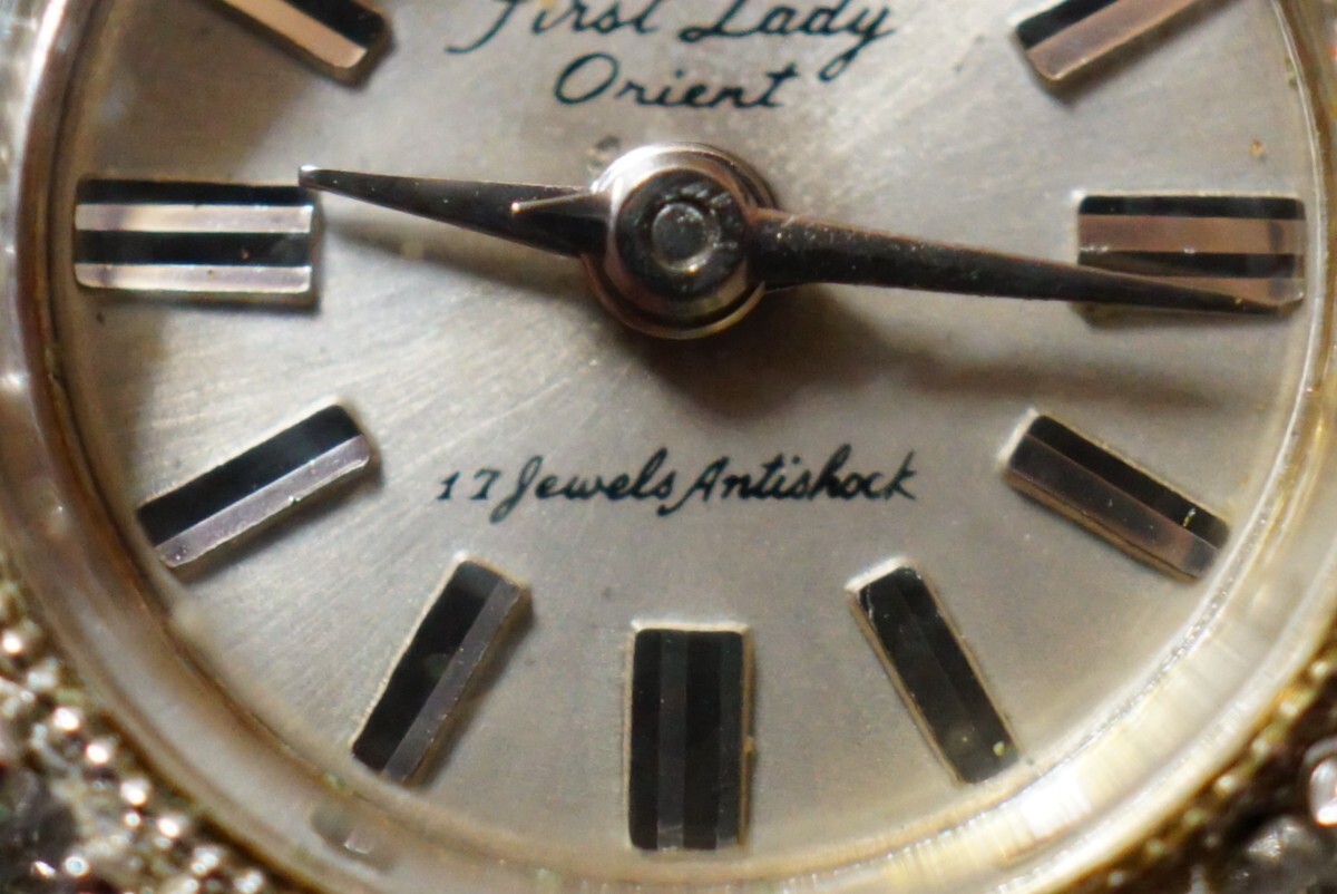 1720 稼働品 ORIENT/オリエント First Lady/ファーストレディ 手巻き レディース 腕時計 ブランド ヴィンテージ アクセサリー アンティーク_画像2