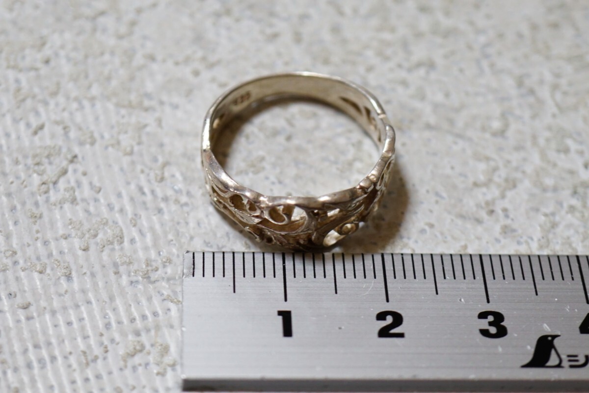 1673 海外製 シルバー リング 指輪 ヴィンテージ アクセサリー SILVER 925刻印 アンティーク シルバージュエリー 装飾品_画像5