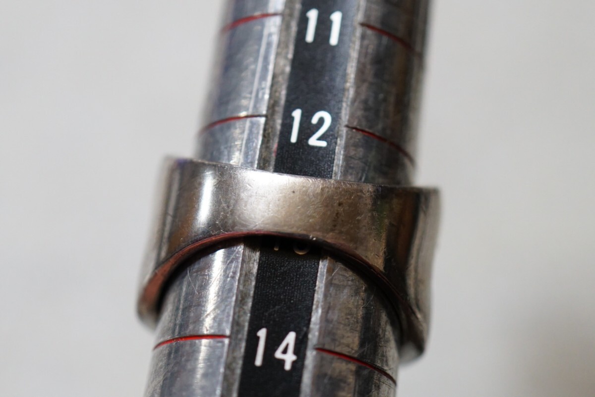 1665 海外製 シェル 貝 ジルコニア シルバー リング 指輪 ヴィンテージ アクセサリー SILVER 925刻印 アンティーク シルバージュエリーの画像5