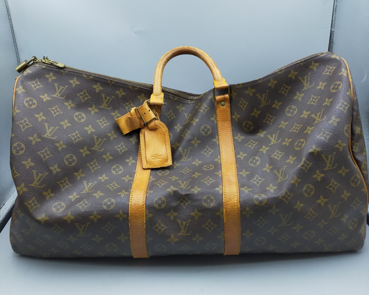 ☆LOUIS VUITTON キーポル ボストンバッグ モノグラム ブラウン ルイヴィトンの画像1