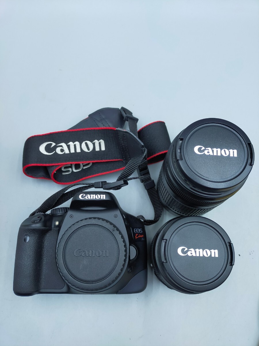 ☆Canon EOS Kiss X4 EFS 18-55mm 55-250mm ダブルズームレンズキット AFデジタル一眼レフカメラ キャノン イオスキス