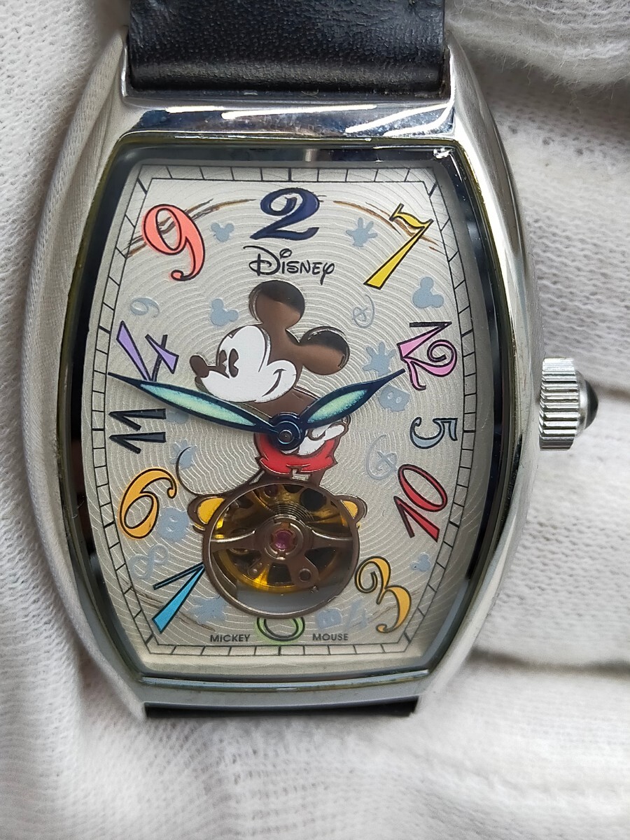 ●Disney ミッキーファンタジーアワー 手巻きアナログ腕時計 ミッキーマウス 生誕77周年 8000本限定 交換ベルト付きの画像2