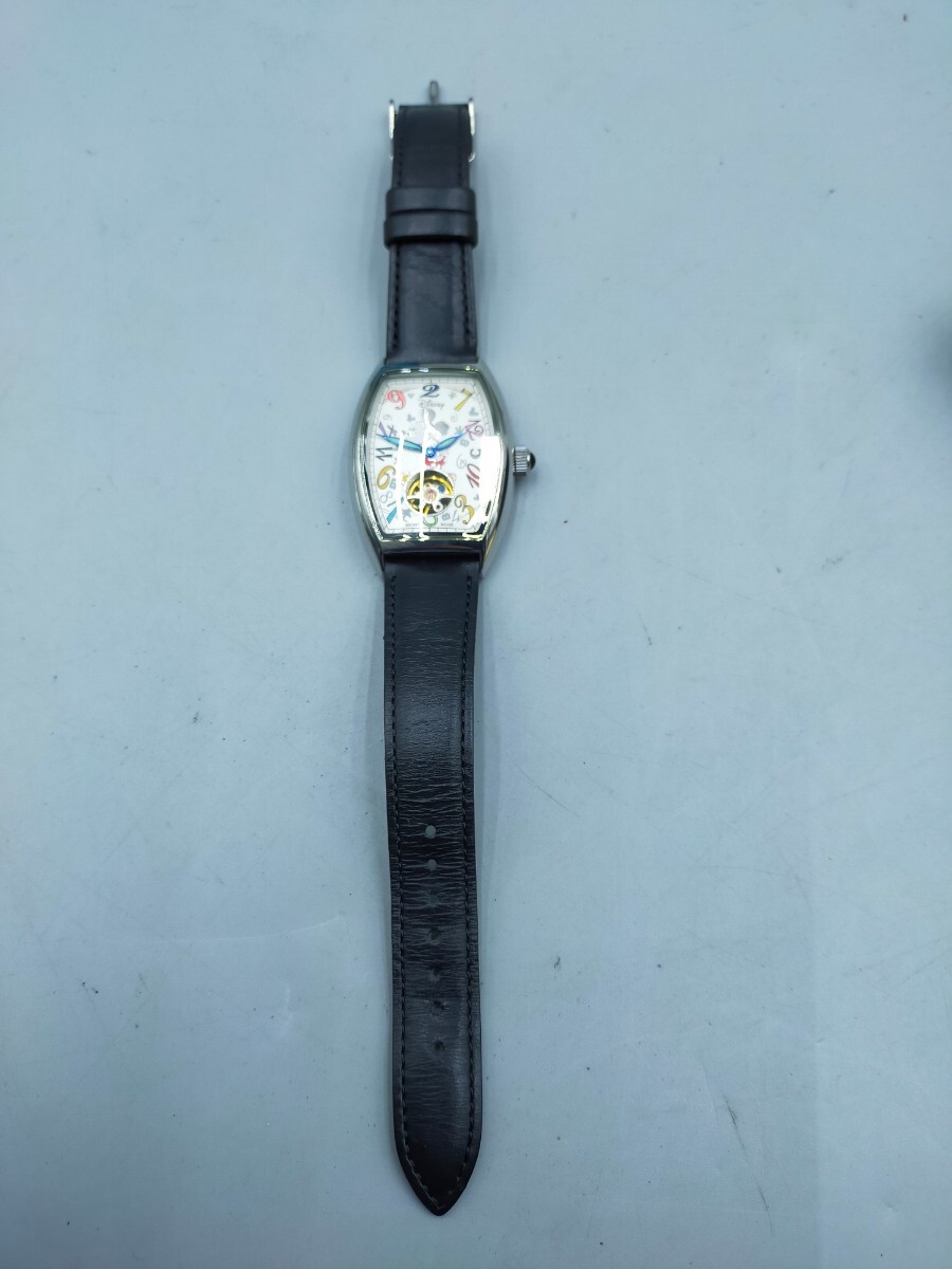 ●Disney ミッキーファンタジーアワー 手巻きアナログ腕時計 ミッキーマウス 生誕77周年 8000本限定 交換ベルト付き_画像6