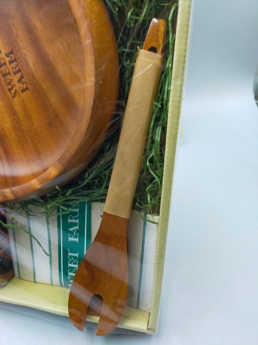 〇SWEET FARM 木皿 スパイスミル サラダボウル モーニングセット 未使用品の画像6