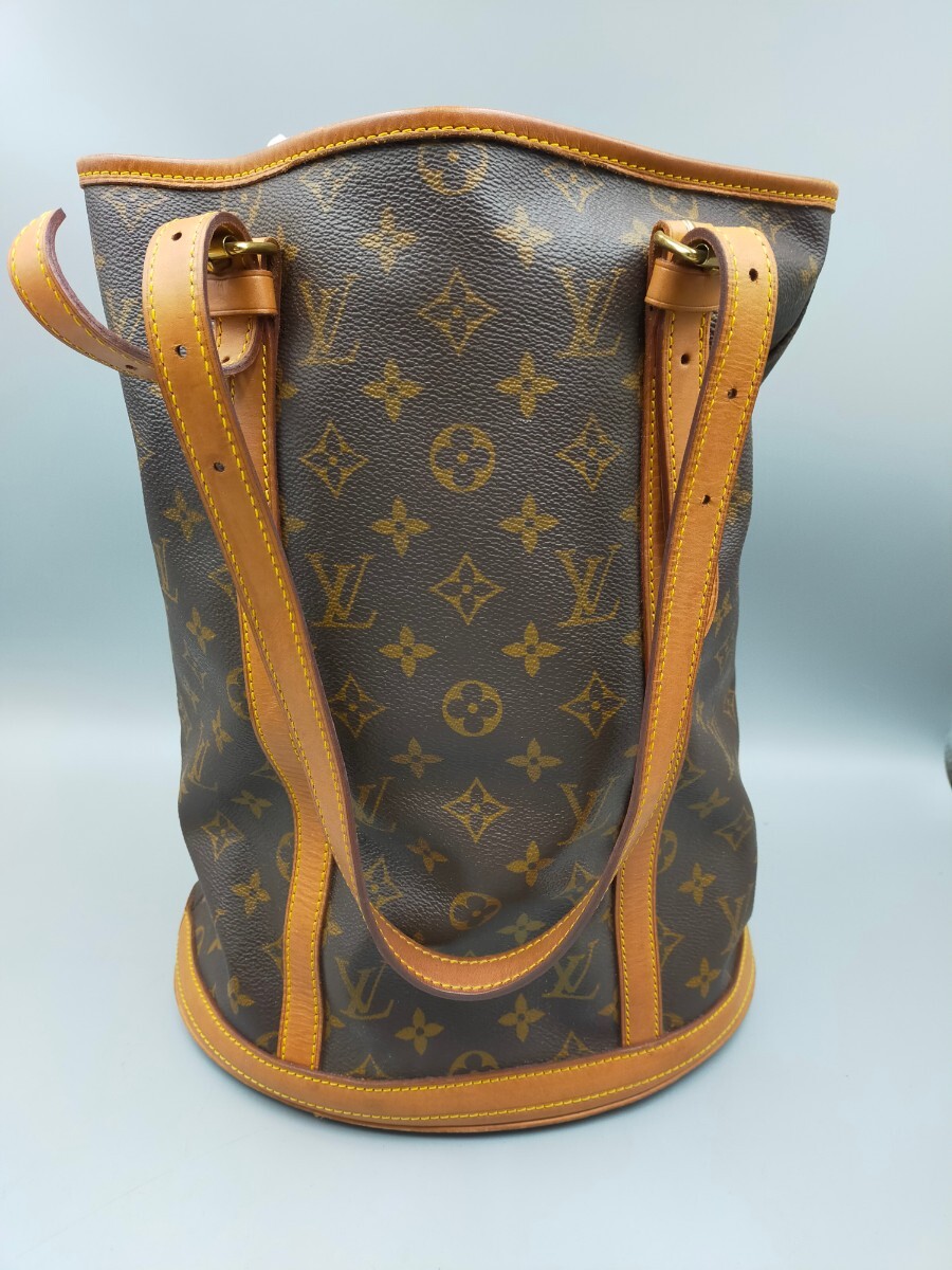 ☆LOUIS VUITTON バケット トートバッグ ショルダーバッグ モノグラム ブラウン ルイヴィトン_画像3