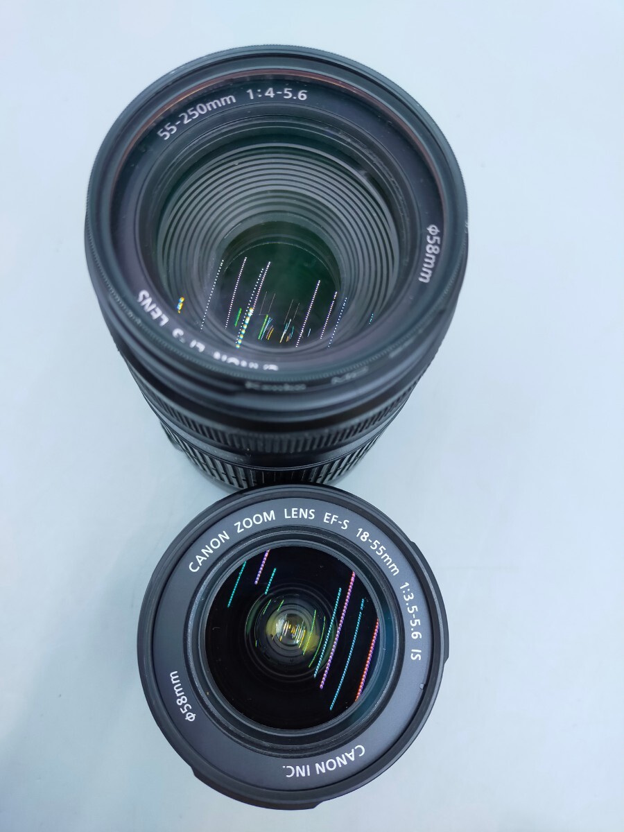 ☆Canon EOS kiss X4 本体+レンズ2本(EF-S 18-55mm、EF-S 55-250mm) セット デジタル一眼レフカメラ キャノン イオスキス_画像8