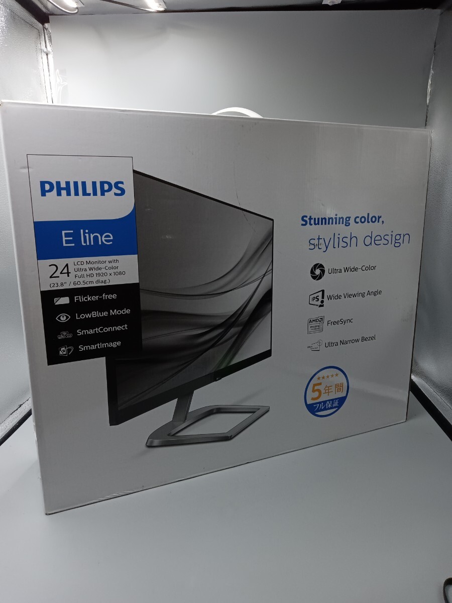 * PHILIPS Philips 246E9 E Line 24 liquid crystal monitor Stunning color Black un design style display unopened ③