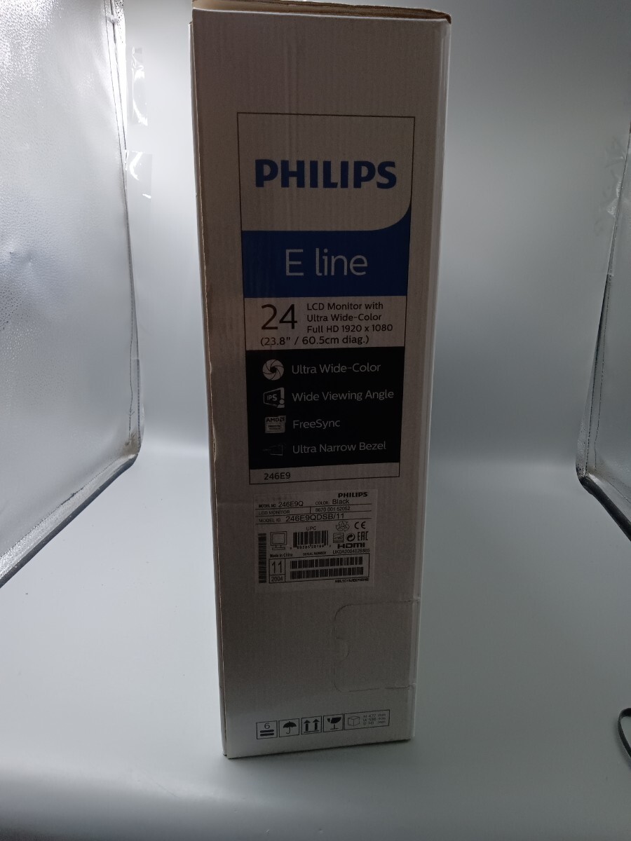 * PHILIPS Philips 246E9 E Line 24 liquid crystal monitor Stunning color Black un design style display unopened ③