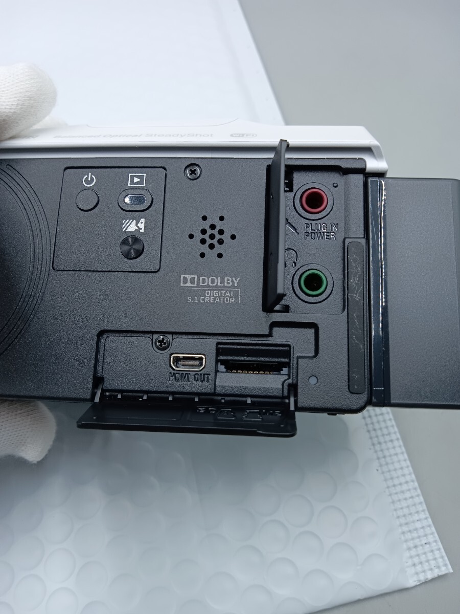 ☆SONY ソニー ビデオカメラ HDR-CX680 ホワイト 予備バッテリー付き ハンディカムの画像9