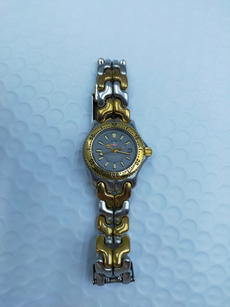 ●TAG HEUER タグホイヤー プロフェッショナル セル クォーツ腕時計 WG-1320-0 ゴールド×シルバー レディースの画像6