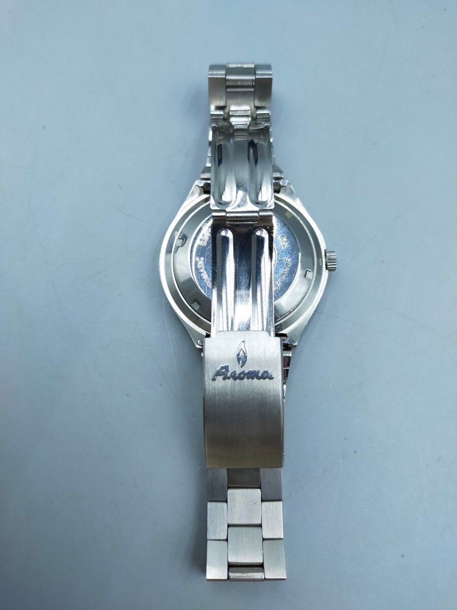 ●Aroma Automatic CRYSTAL-STREAM アナログ腕時計 シルバー アロマ_画像4