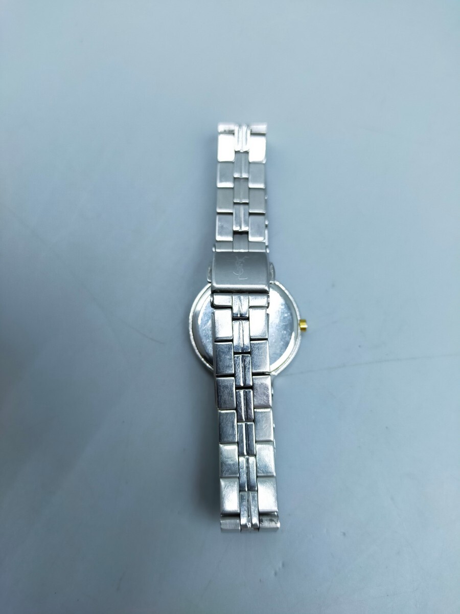 *YVES SAINT LAURENT Yves Saint-Laurent YSL 5421-H13839 quartz wristwatch lady's silver analogue stainless steel 