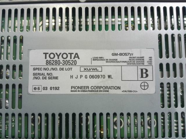 レクサス GS DBA-GRS191 オーディオアンプ 1F2 86280-30520_画像4