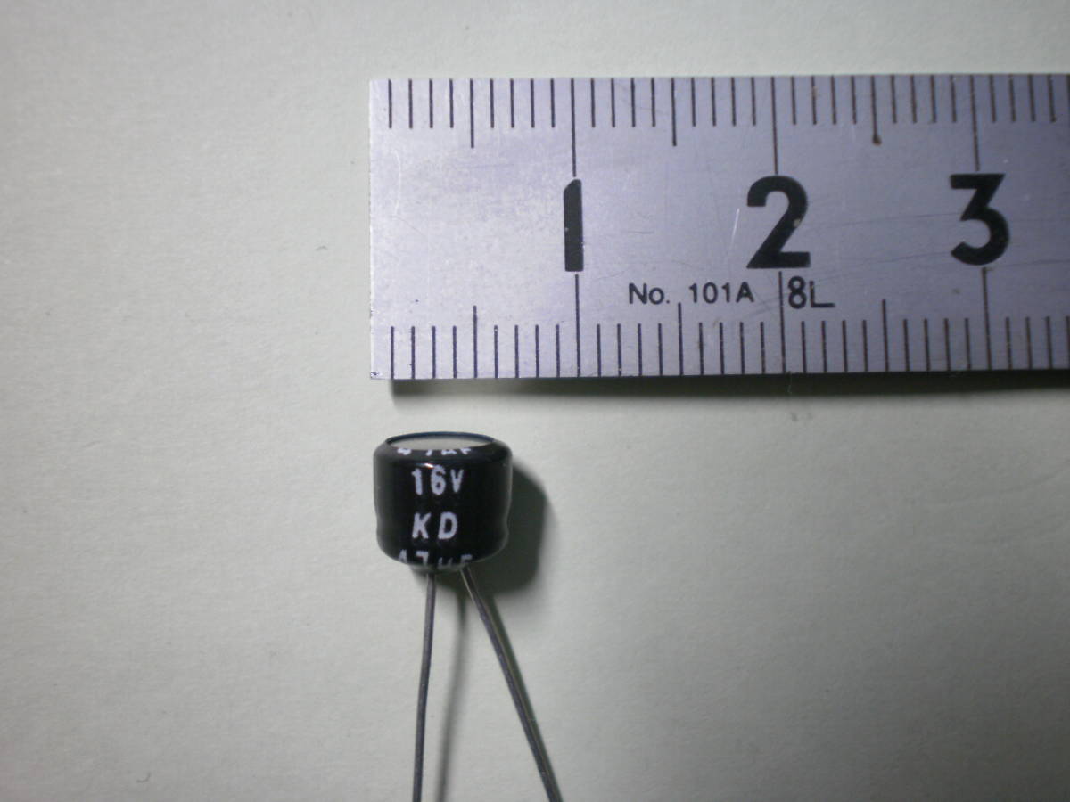 電解コンデンサー 47μF 16V KD 10個セット 未使用品 【複数セット有】 【管27-1】の画像2