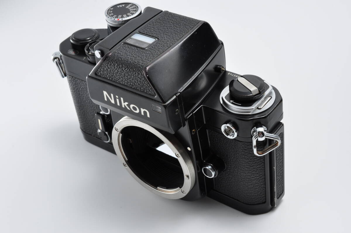 【美品】Nikon ニコン F2 フォトミック ブラック 35mm SLR フィルムカメラ 光学カビ、クモリなし モルト交換済み #0187_画像2