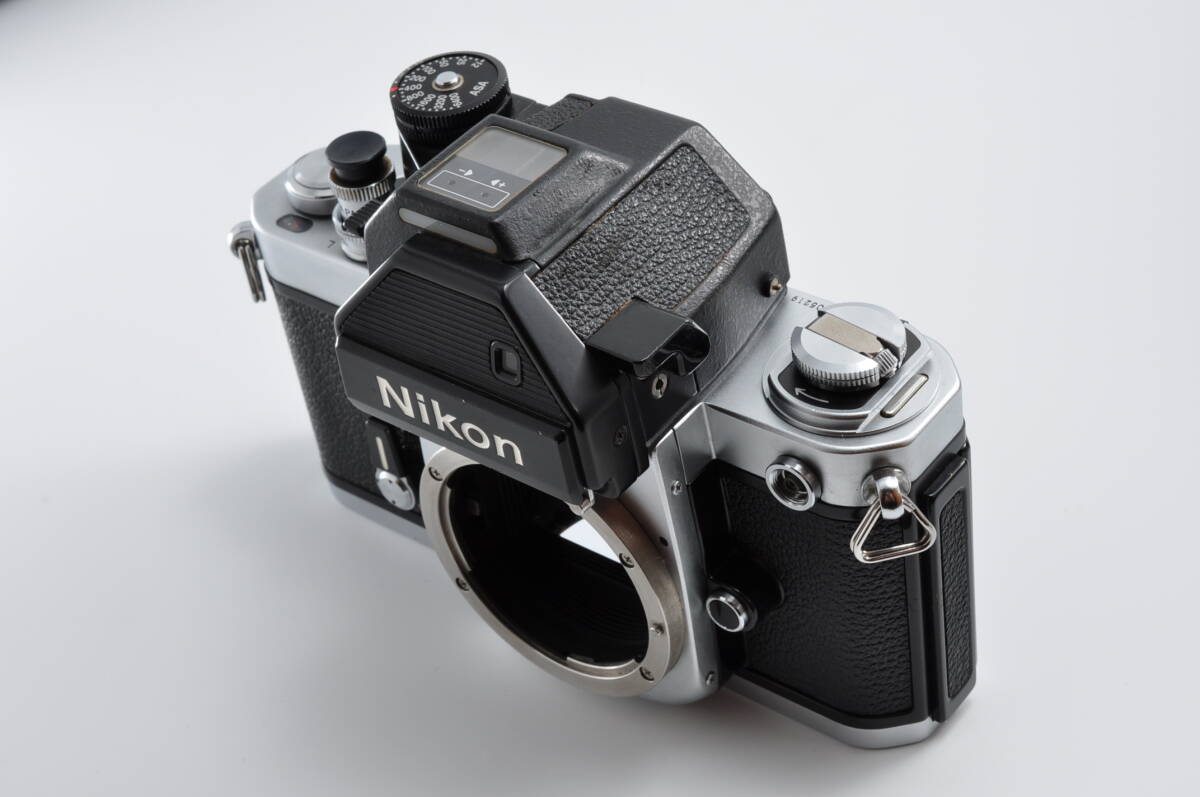 【美品】Nikon ニコン F2 フォトミック S シルバー 35mm SLR フィルムカメラ 光学カビ クモリなし モルト交換済 シャッターボタン付き#0191_画像2